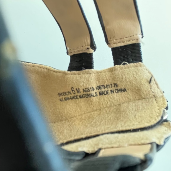 NEW The Limited Brooklyn Black Block Heeled Leather Sandals - Picture 11 of 16